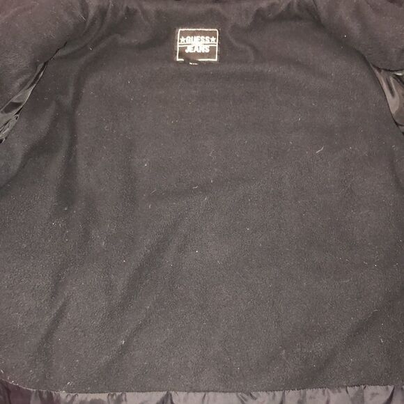 Guess Jeans M Ladies Black Quilted Puffer Jacket - Picture 14 of 14